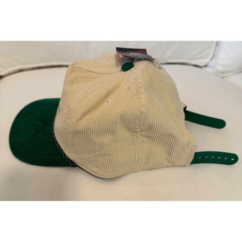 Yellowstone Dutton Ranch corduroy baseball cap green brim beige mens womens‎ - Picture 4 of 5